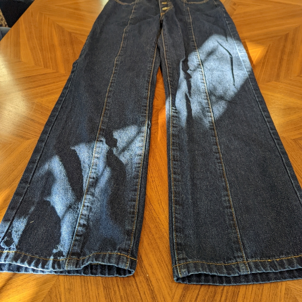 Cider Super High Waist Button Fly Flare Jeans 26 NWOT - Picture 3 of 7